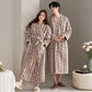 Unisex Luxury Line-Art Plush Robe - image 3