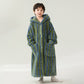 Ownkoti Striped Hooded Plush Warm Child Robe - image 4