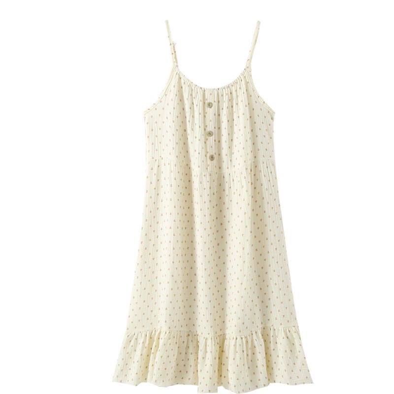 Cherry Print Cotton Padded Camisole Nightdress - image 10