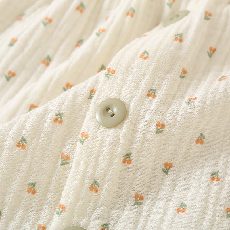 Cherry Print Cotton Padded Camisole Nightdress - image 8