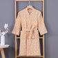Snowman Branch Cotton Gauze Child Bathrobe - Yellow - Child:135-150cm - image 9