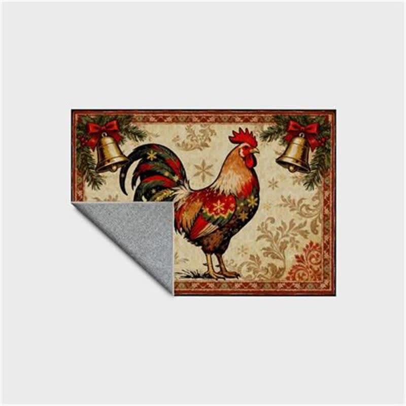 Rustic Farmhouse Rooster Rectangle Area Rug - image 4