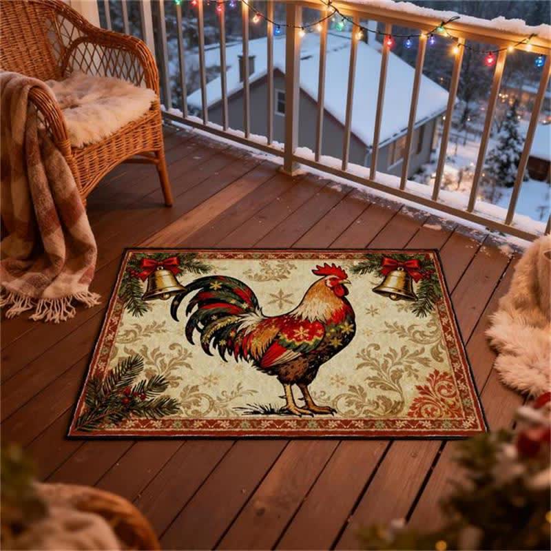 Rustic Farmhouse Rooster Rectangle Area Rug - image 2