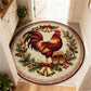 Christmas Rooster Non-Slip Round Area Rug - image 9