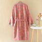 Romantic Rose Cotton Gauze Kimono Robe - image 4