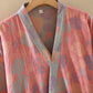 Romantic Rose Cotton Gauze Kimono Robe - image 11