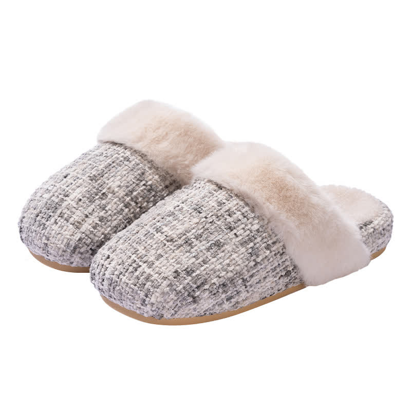 Closed-Toe Plush Warm Slippers - image 11