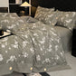 Vintage Floral Linen Button Bedding Set (4PCS) - image 2