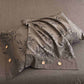 Retro Leaf Linen Button Bedding Set (4PCS) - image 3