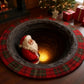 Christmas Santa Plaid 3D Effect Rug - image 2
