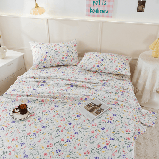 Cottagecore Wildflower All-Season Sheet Set - image 1