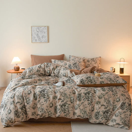 Rose Brushed Cotton Bedding Set - image 1