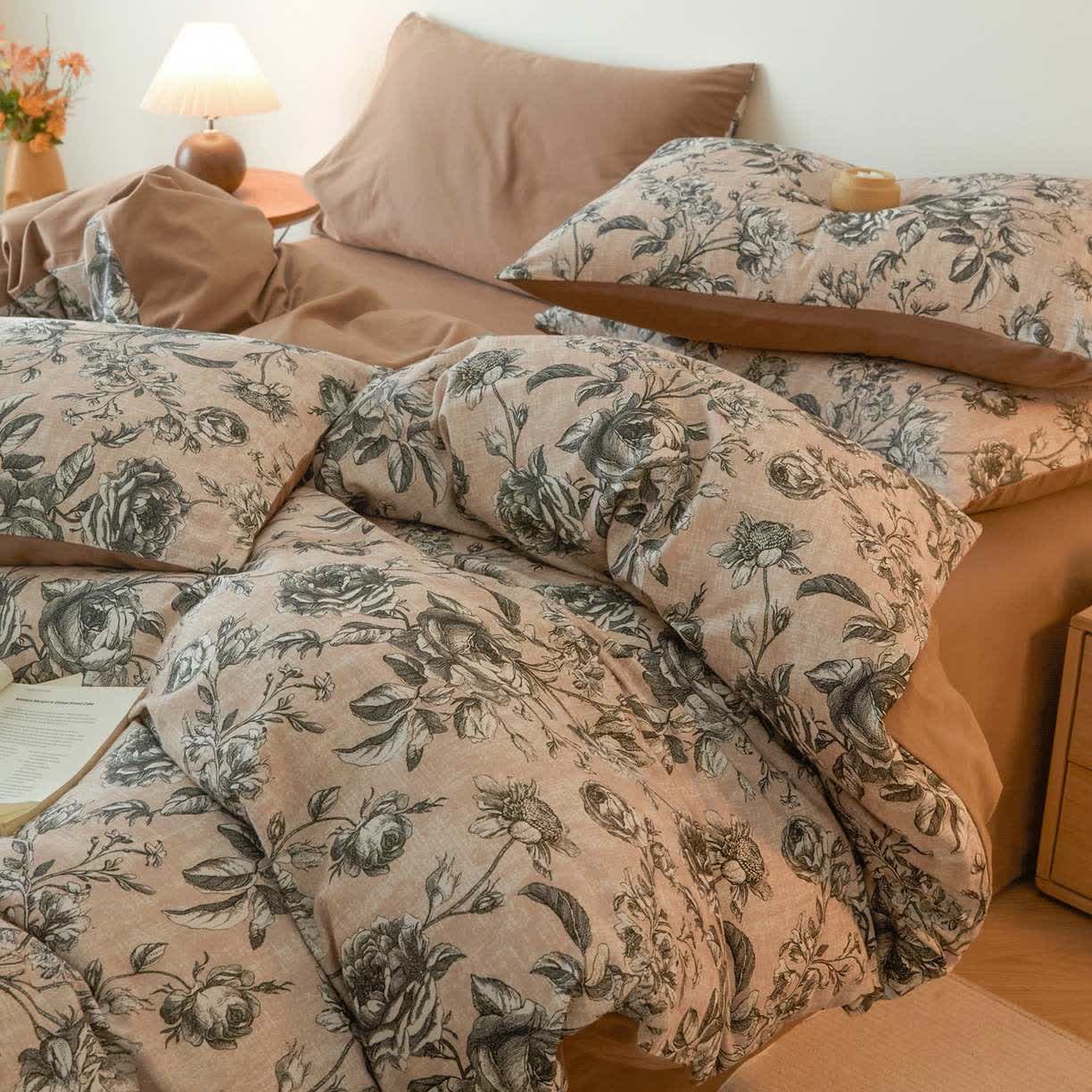 Rose Brushed Cotton Bedding Set - image 2