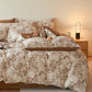 Floral Leaf Brushed Cotton Bedding Set - image 2