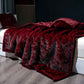 Luxury Faux Fur Plush Blanket - Red - Queen - image 3