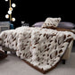 Modern Luxury Faux Fur Throw Blanket - Apricot - Queen - image 3
