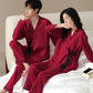 Couple Matching Cotton Kimono Pajama Set - image 3