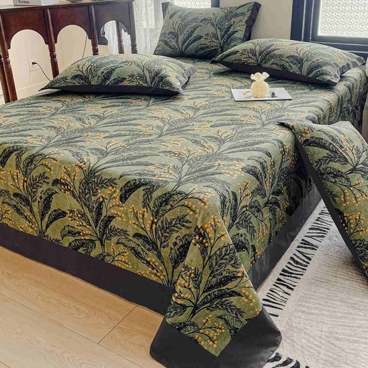 Botanical Berry Brushed Cotton Sheet Bedspread - 2PCS Pillowcases - 19" x 29" - image 0