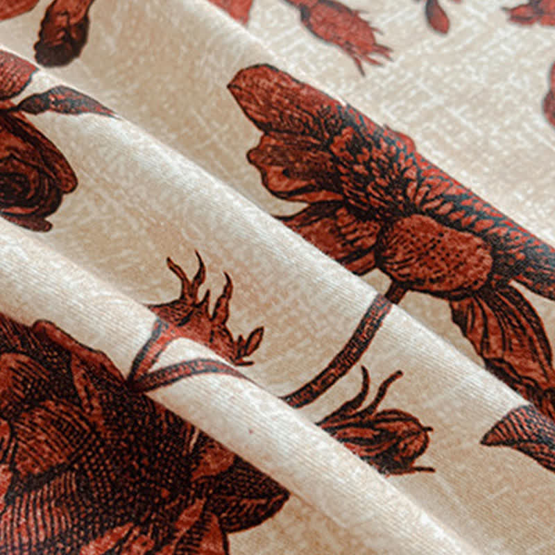 Rose Brushed Cotton Sheet Bedspread - image 2