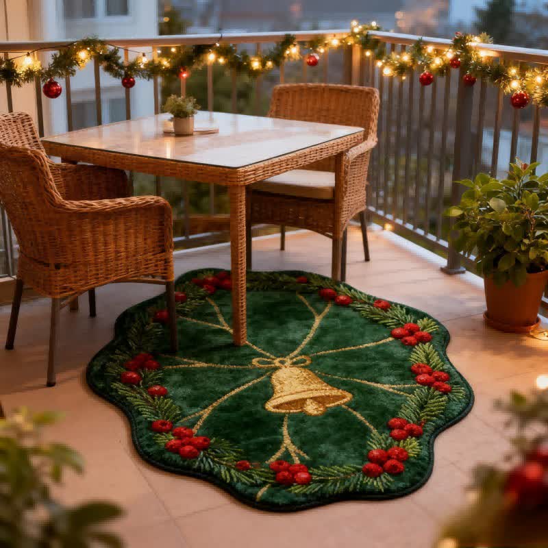 Lotus Leaf–Shaped Christmas Bell Rug - image 2
