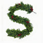 Ownkoti Faux Cedar Pine Christmas Garland with Red Berries - image 5