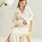 Unisex Solid Wavy Textured Bathrobe - image 5
