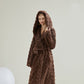 Unisex Wavy Textured Hooded Bathrobe - image 8