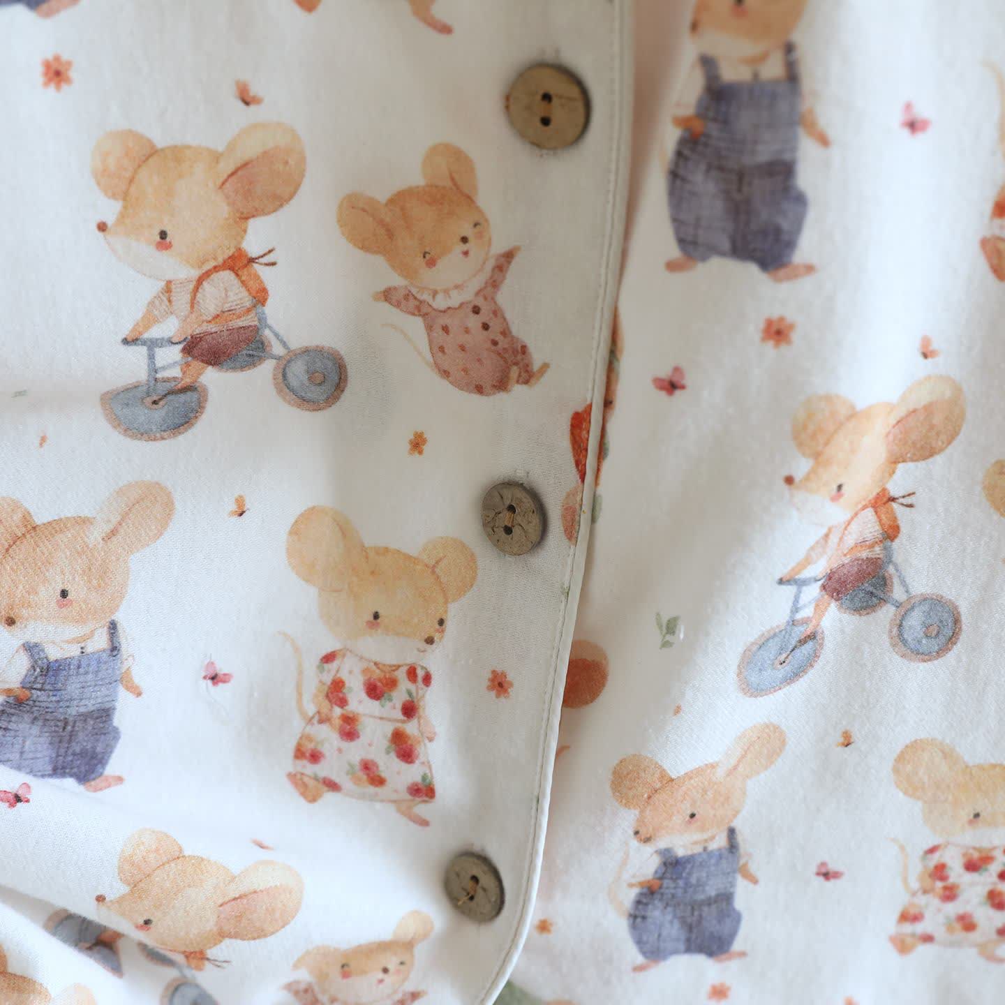 Cartoon Animal Brushed Cotton Loungewear Set - image 6