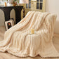 Modern Striped Warm Throw Blanket - Beige - Queen - image 10