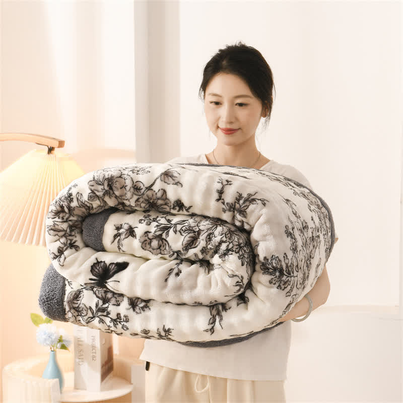 Elegant Floral Butterfly Throw Blanket - image 2
