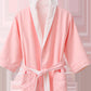 Minimalist Solid Color Pocket Child Bathrobe - image 5