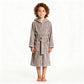 Solid Hooded Cotton Child Bathrobe - image 11