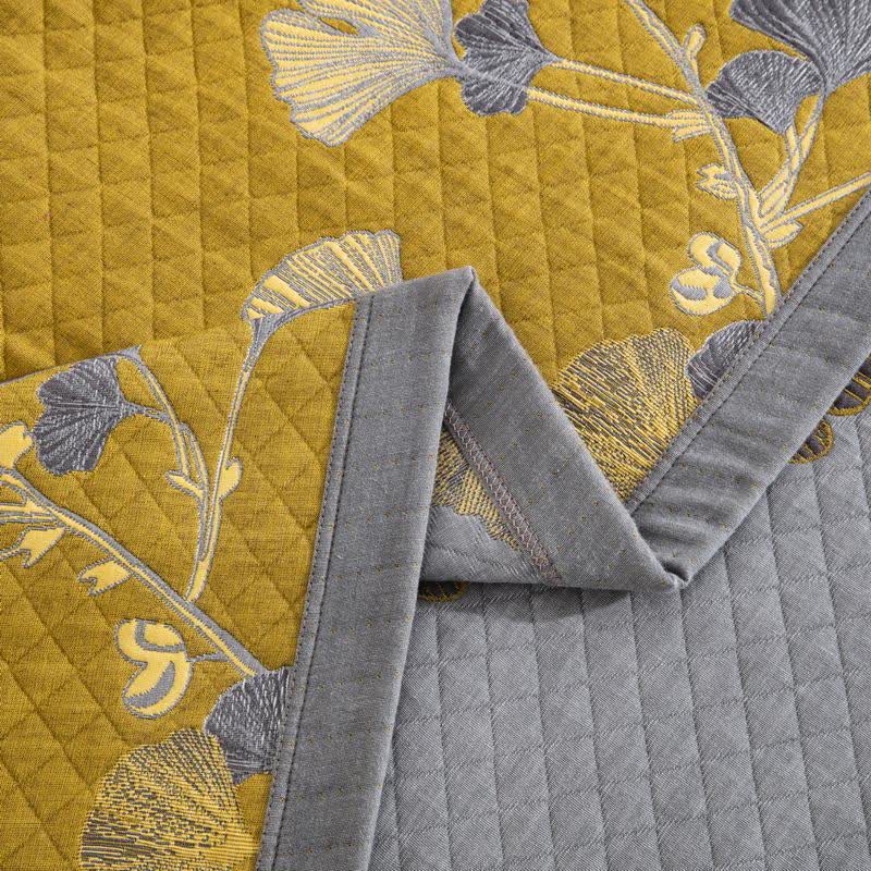Ginkgo Leaf Natural Cotton Reversible Quilt - image 40