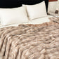 Faux Fur Wavy Jacquard Plush Blanket - image 8