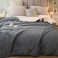 Solid Color Sherpa Duvet Cover Blanket - image 30