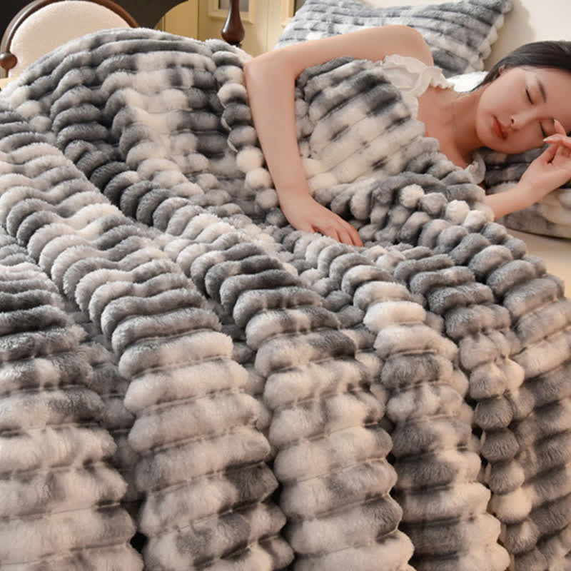 Modern Striped Warm Throw Blanket - image 17