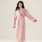 Unisex Fleece Plush Warm Robe - Pink - XL - image 5