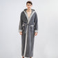 Unisex Fleece Plush Warm Hooded Robe - image 8