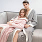 Unisex Fleece Plush Warm Hooded Robe - image 3