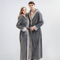 Unisex Fleece Plush Warm Hooded Robe - image 2