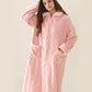 Diamond Textured Zip-Up Plush Robe - image 1