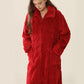 Diamond Textured Zip-Up Plush Robe - image 13
