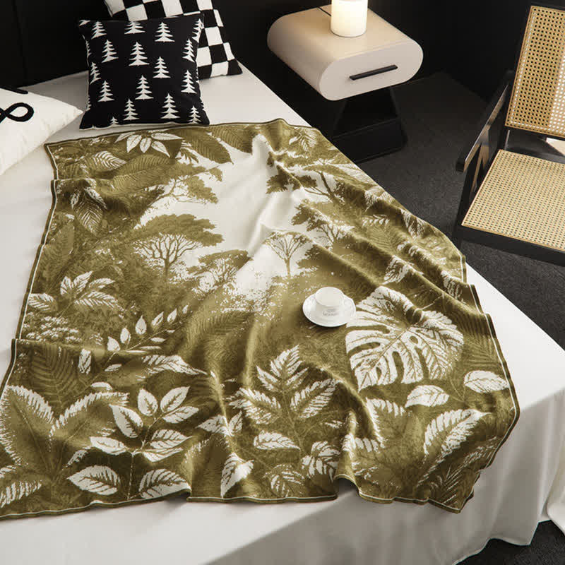 Jacquard Retro Multi-functional Throw Blanket - image 2