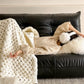 Chunky Knit Hand-Woven Throw Blanket - image 3
