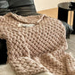 Chunky Knit Hand-Woven Throw Blanket - image 33