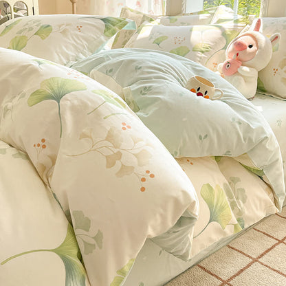 Ginkgo Leaf Pure Cotton Duvet Cover - King - image 0