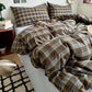 Classic Plaid Cotton Bedding Set - Brown - Bedding Set (4PCS) - King - image 17