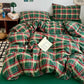 Classic Plaid Cotton Bedding Set - image 1