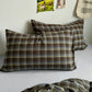Classic Plaid Cotton Bedding Set - Brown - 2PCS Pillowcases - 19" x 29" - image 21