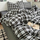Classic Plaid Cotton Bedding Set - image 8